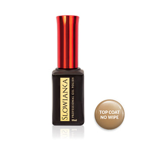 Slowianka Top Coat No Wipe - colour shown on manicured nails
