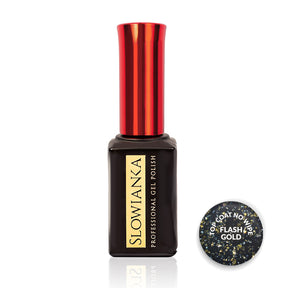 Slowianka Top Coat No Wipe Flash Gold - product colour shown on a white background
