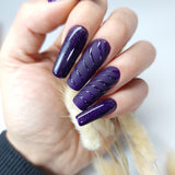 Slowianka Top Coat No Wipe Holo - colour shown on manicured nails