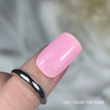 Slowianka Top Coat No Wipe Rosie - product colour and packaging on a dark background