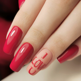 Slowianka Top Coat No Wipe - colour shown on manicured nails