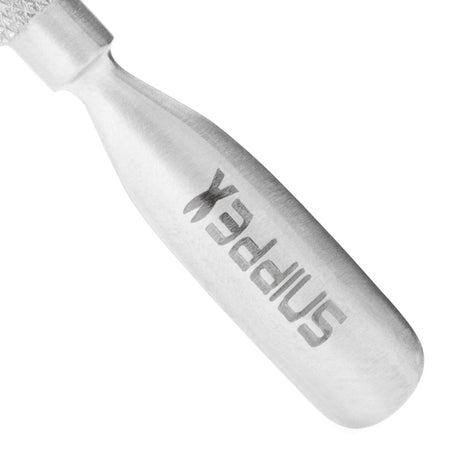 Snippex 887 Stainless Steel Cuticle Pusher - stainless-steel cuticle pusher with the working tip visible on a white background