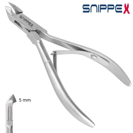 Snippex B Cuticle Nippers 10cm With 4mm Jaw - dimensions and measurements shown