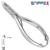 Snippex Cuticle Nippers 11cm With 5mm Jaw - dimensions and measurements shown
