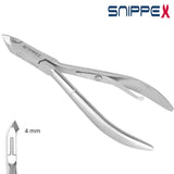 Snippex Cuticle Nippers 12cm With 4mm Jaw - stainless-steel nippers with the cutting jaws visible on a white background