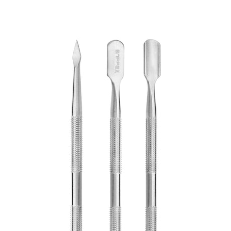Snippex PS57 Professional Nail Cuticle Pusher 12.6 cm - stainless-steel cuticle pusher with the working tip visible on a white background