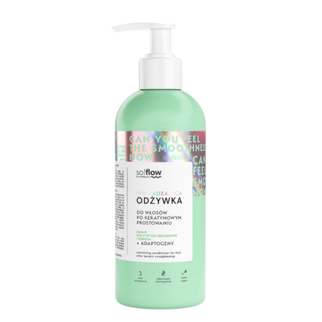 So!Flow Smoothing Conditioner for Hair After Keratin Straightening - retail hair-care container isolated on a white background