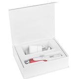 Syis 03 Microneedling Pen White & Red - microneedling pen kit arranged in an open presentation case