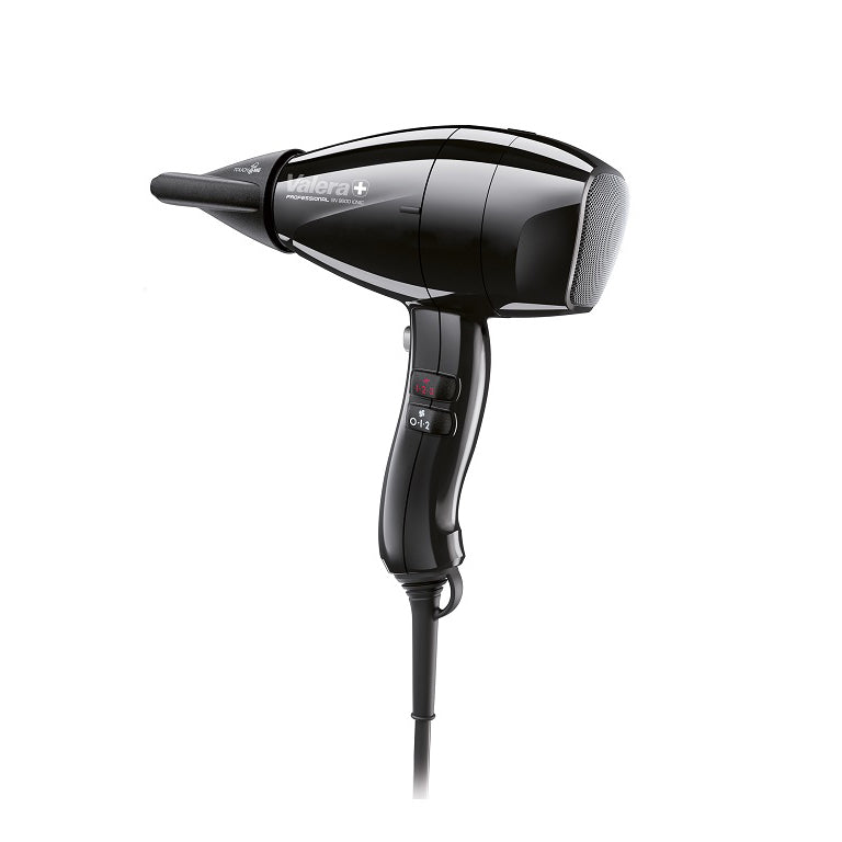 Valera 9600 Ionic Rotocord Hair Dryer Black - styling tool shown on a white background