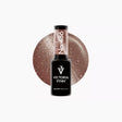 Victoria Vynn Gel Polish 486 Cat Eye Travertine bottle with warm brown-beige magnetic polish swatch