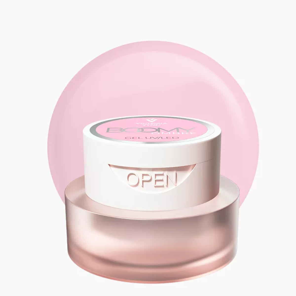 Victoria Vynn Boomy Ombre Gel UV/LED Light Pink - product colour shown on a white background