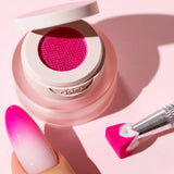 Victoria Vynn Boomy Ombre Gel UV/LED Magenta - shade swatches shown beside the product