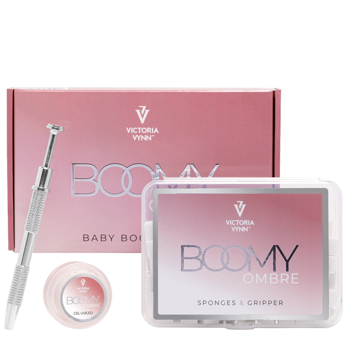 Victoria Vynn BOOMY Ombre Set Baby Boomer Kit - isolated on a white background