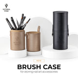 Victoria Vynn Brush Case - arranged with the included components on a white background
