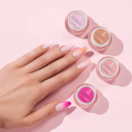 Victoria Vynn Boomy Ombre Gel UV/LED Beige - shade swatches shown beside the product