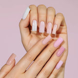 Victoria Vynn Insta Gel 01 Cloud Dancer Self-Leveling Builder Gel - shade swatches shown beside the product