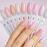 Victoria Vynn Insta Gel 02 Clean Look Self-Leveling Builder Gel - shade swatches shown beside the product