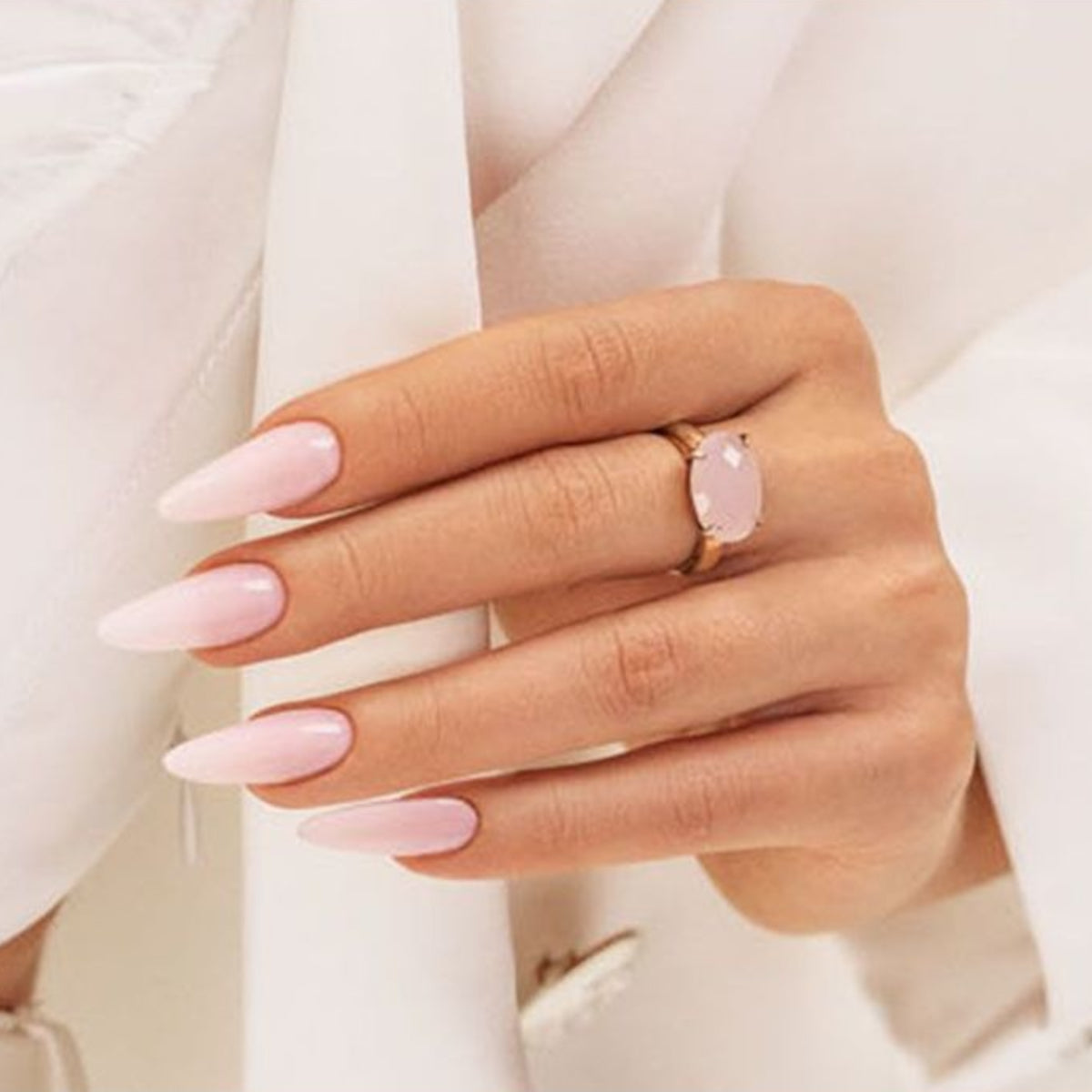Victoria Vynn Builder Gel UV/LED Soft Pink 03 - colour shown on manicured nails