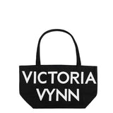 Victoria Vynn Canvas Bag Black - isolated on a white background