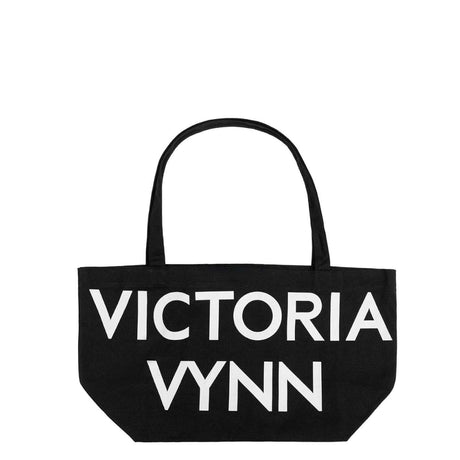 Victoria Vynn Canvas Bag Black - isolated on a white background
