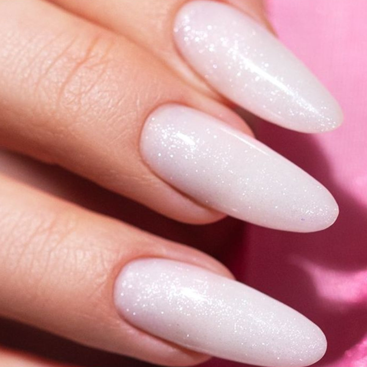 Victoria Vynn Easy Fiber Gel Sparkle Milky - shade swatches shown beside the product