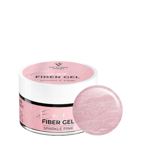 Victoria Vynn Easy Fiber Gel Sparkle Pink - product colour shown on a white background