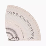 Fan arrangement showing the pack of 25 Victoria Vynn French Fighter 80/100 crescent nail files