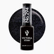 Victoria Vynn GEL POLISH 294 Anthracite Sadr 8ml bottle with black glitter colour sample