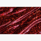 Close-up swatch of Victoria Vynn 482 Red Marble ruby-red glitter gel polish