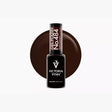 Victoria Vynn GEL POLISH 484 Burnt Walnut bottle against a deep brown colour swatch