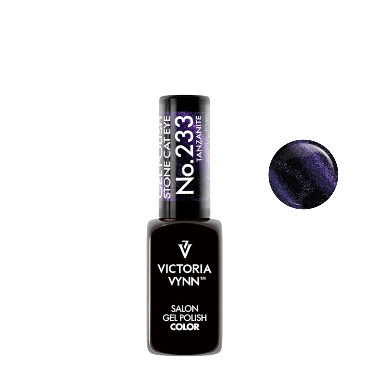 Victoria Vynn Gel Polish Color 233 Cat Eye Tanzanite - product colour shown on a white background