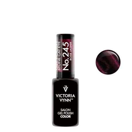 Victoria Vynn Gel Polish Color 245 Cat Eye Rose Jasper - product colour shown on a white background