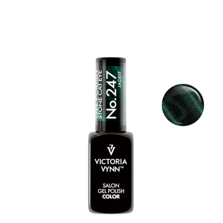 Victoria Vynn Gel Polish Color 247 Cat Eye Jadeit - product colour shown on a white background