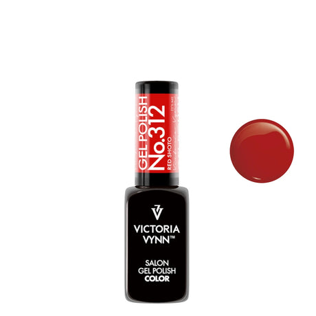 Victoria Vynn Gel Polish Color 312 Red Shoto - product colour shown on a white background