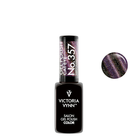 Victoria Vynn Gel Polish Color 357 Cat Eye Party Flash - product colour shown on a white background