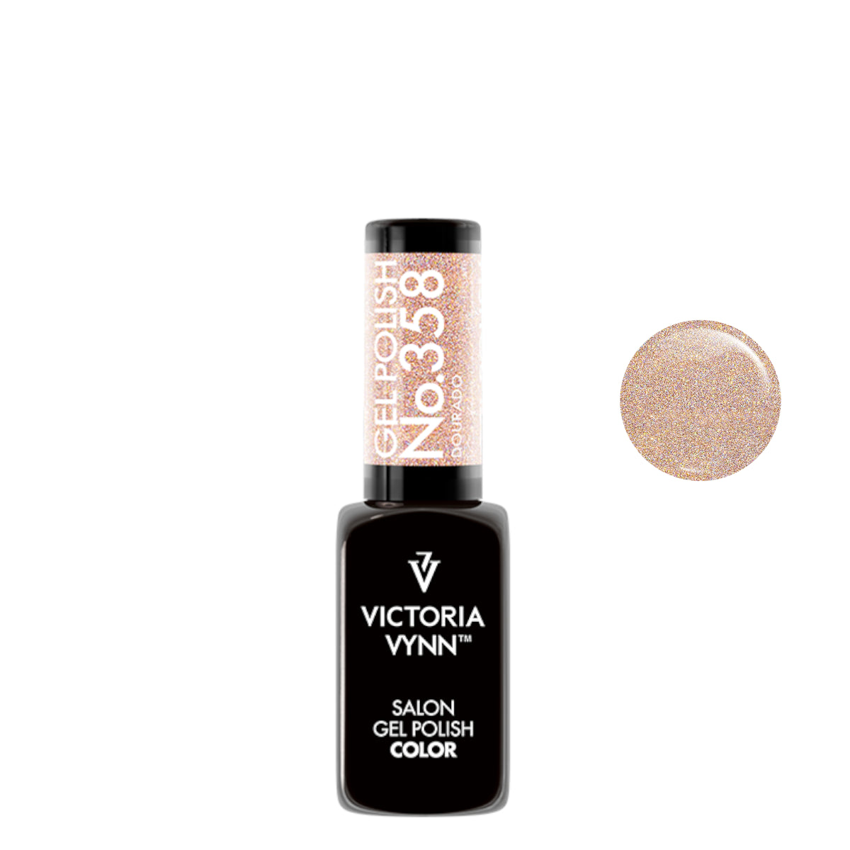 Victoria Vynn Gel Polish Color 358 Dourado - product colour shown on a white background