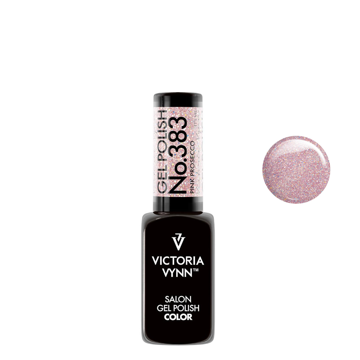 Victoria Vynn Gel Polish Color 383 Pink Prosecco - product colour shown on a white background