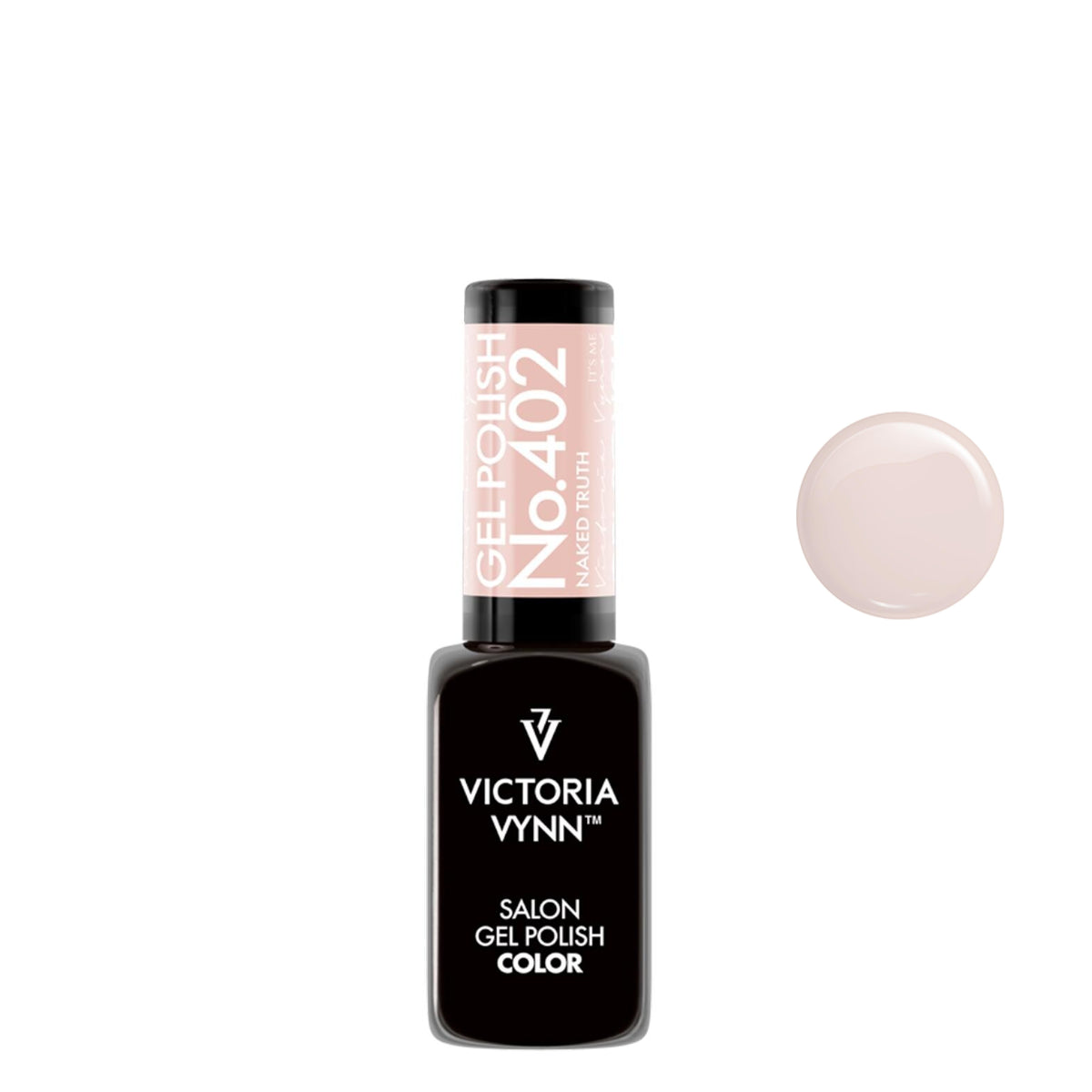 Victoria Vynn Gel Polish Color 402 Naked Truth - product colour shown on a white background