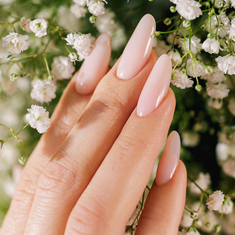 Victoria Vynn Gel Polish Color 402 Naked Truth - colour shown on manicured nails