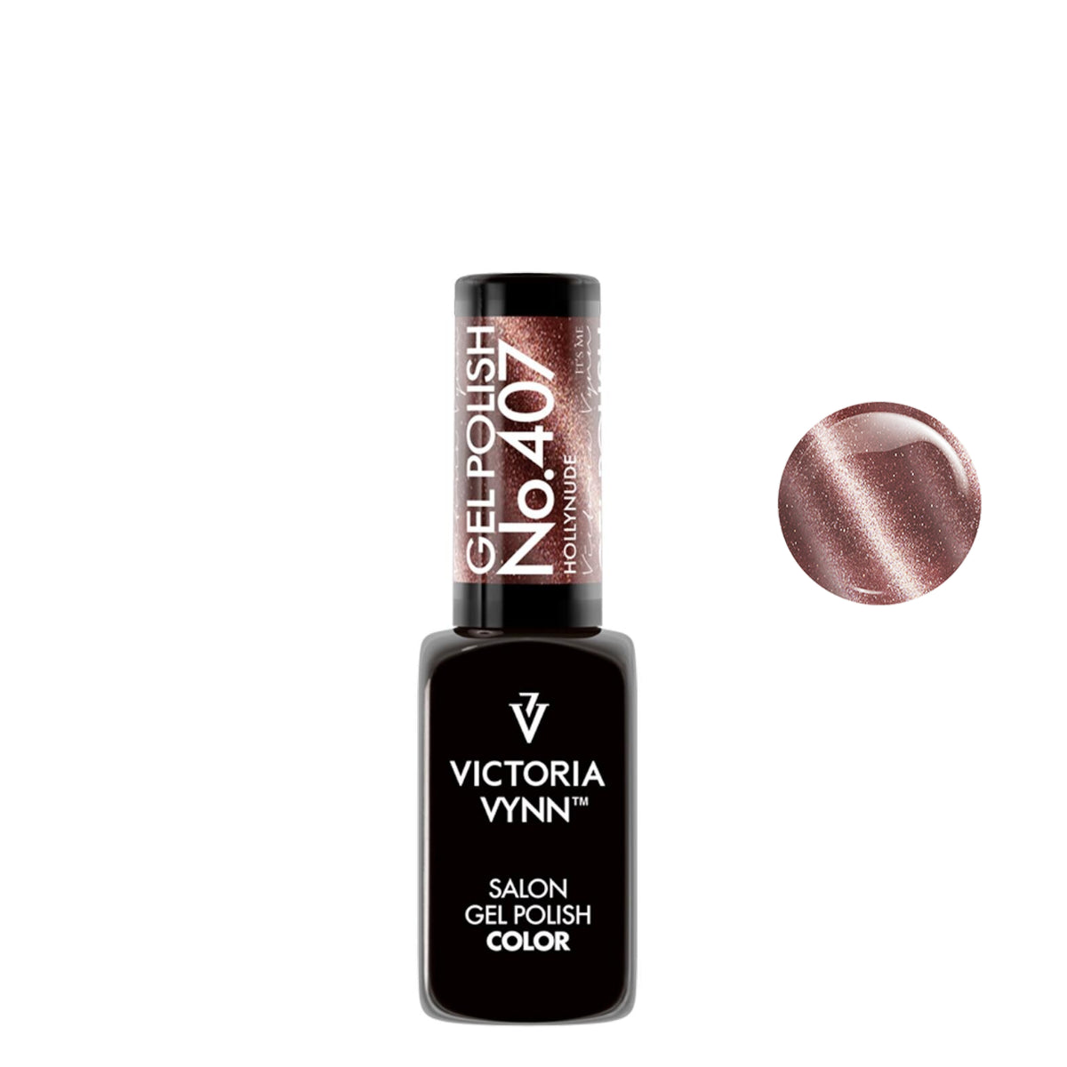 Victoria Vynn Gel Polish Color 407 Hollynude - product colour shown on a white background