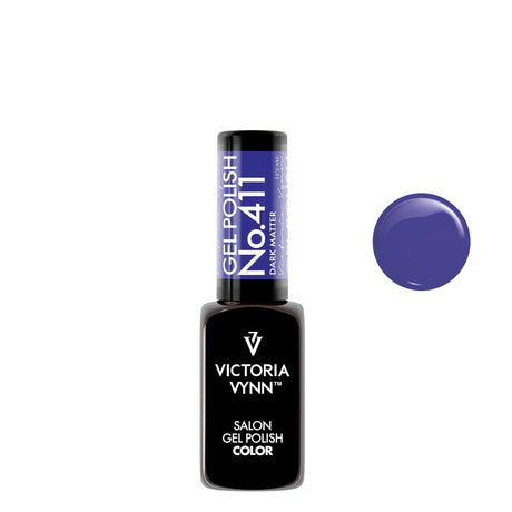 Victoria Vynn Gel Polish Color 411 Dark Matter - product colour shown on a white background