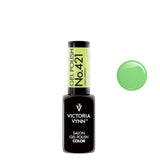 Victoria Vynn Gel Polish Color 421 Lady Green - product colour shown on a white background