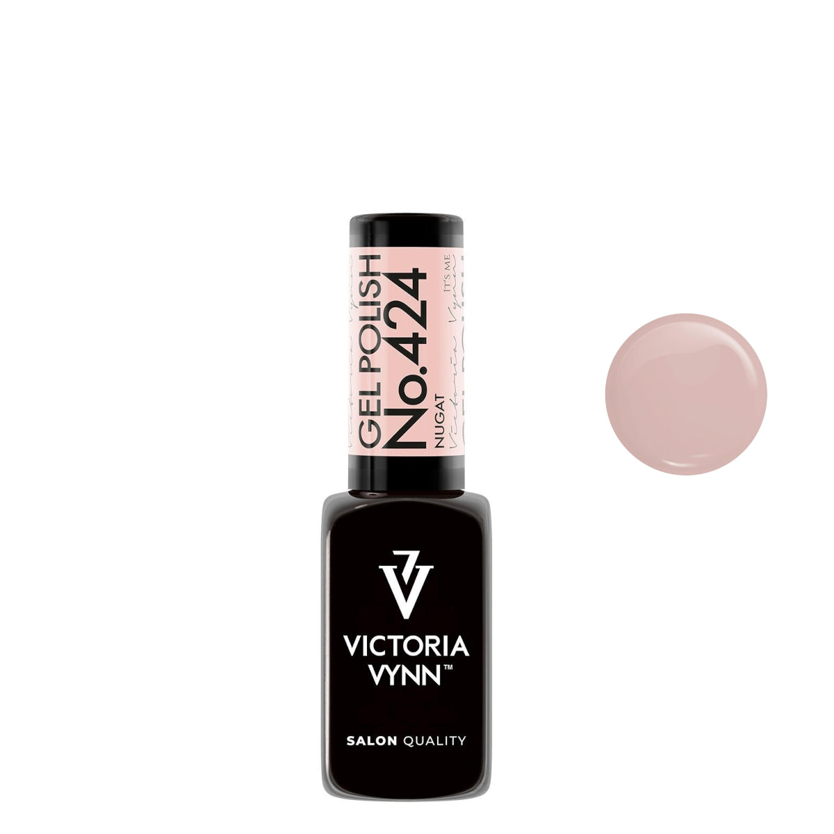 Victoria Vynn Gel Polish Color 424 Nugat - product colour shown on a white background