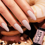 Victoria Vynn Gel Polish Color 424 Nugat - colour shown on manicured nails