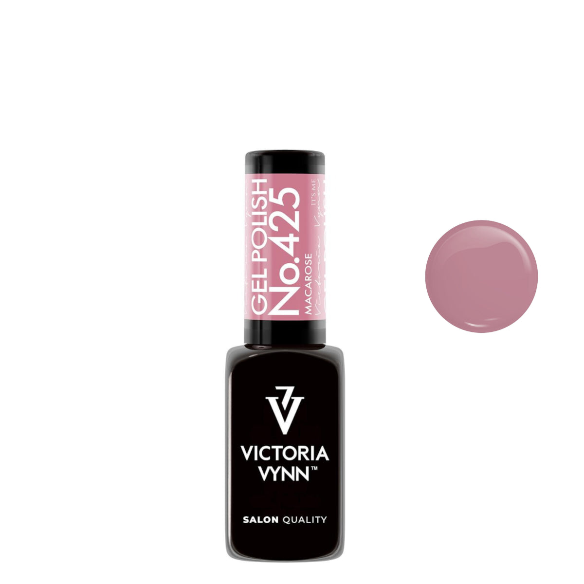 Victoria Vynn Gel Polish Color 425 MacaRose - product colour shown on a white background