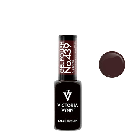 Victoria Vynn Gel Polish Color 439 d-Ark Red - product colour shown on a white background
