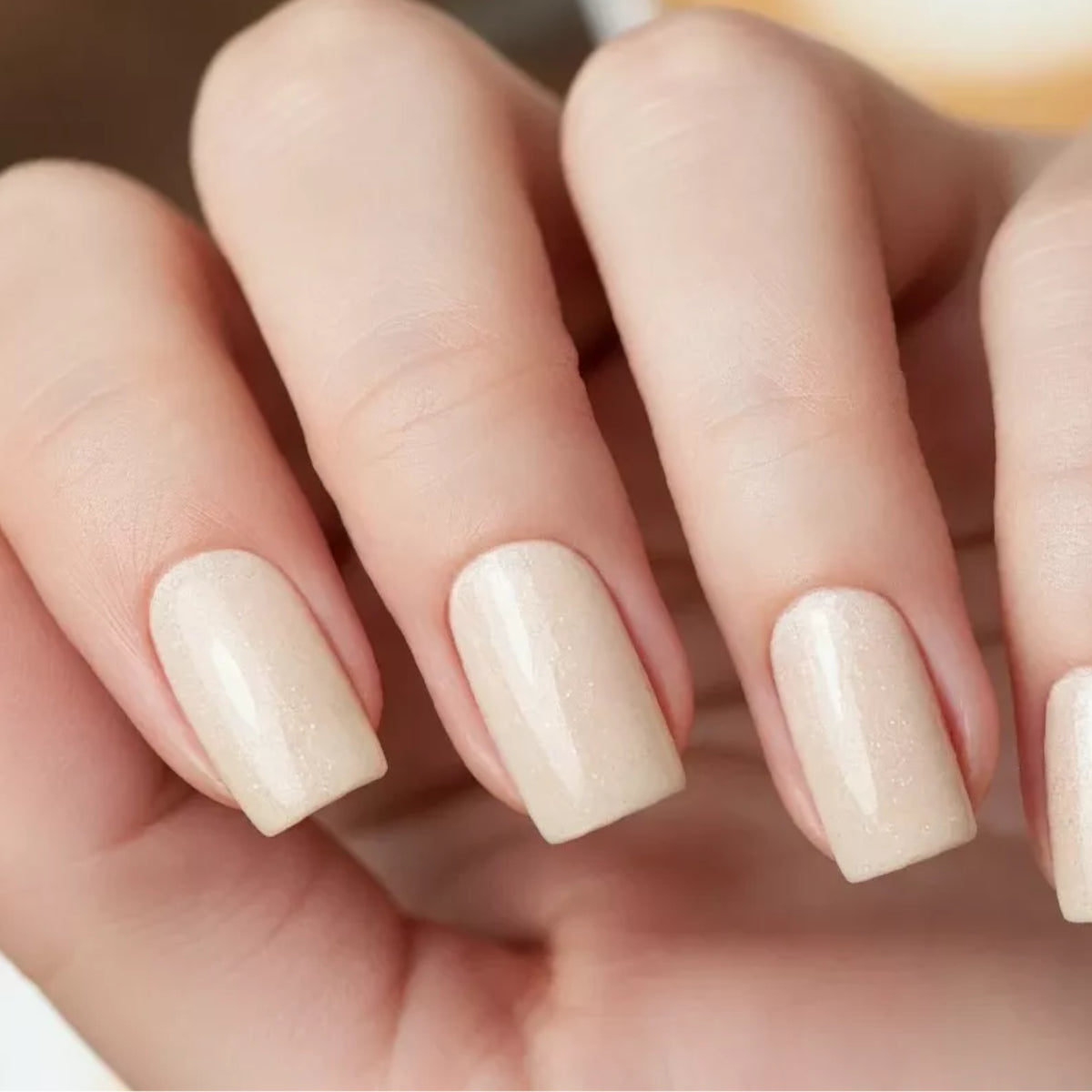 Victoria Vynn Gel Polish Color 446 Coffee Date - colour shown on manicured nails