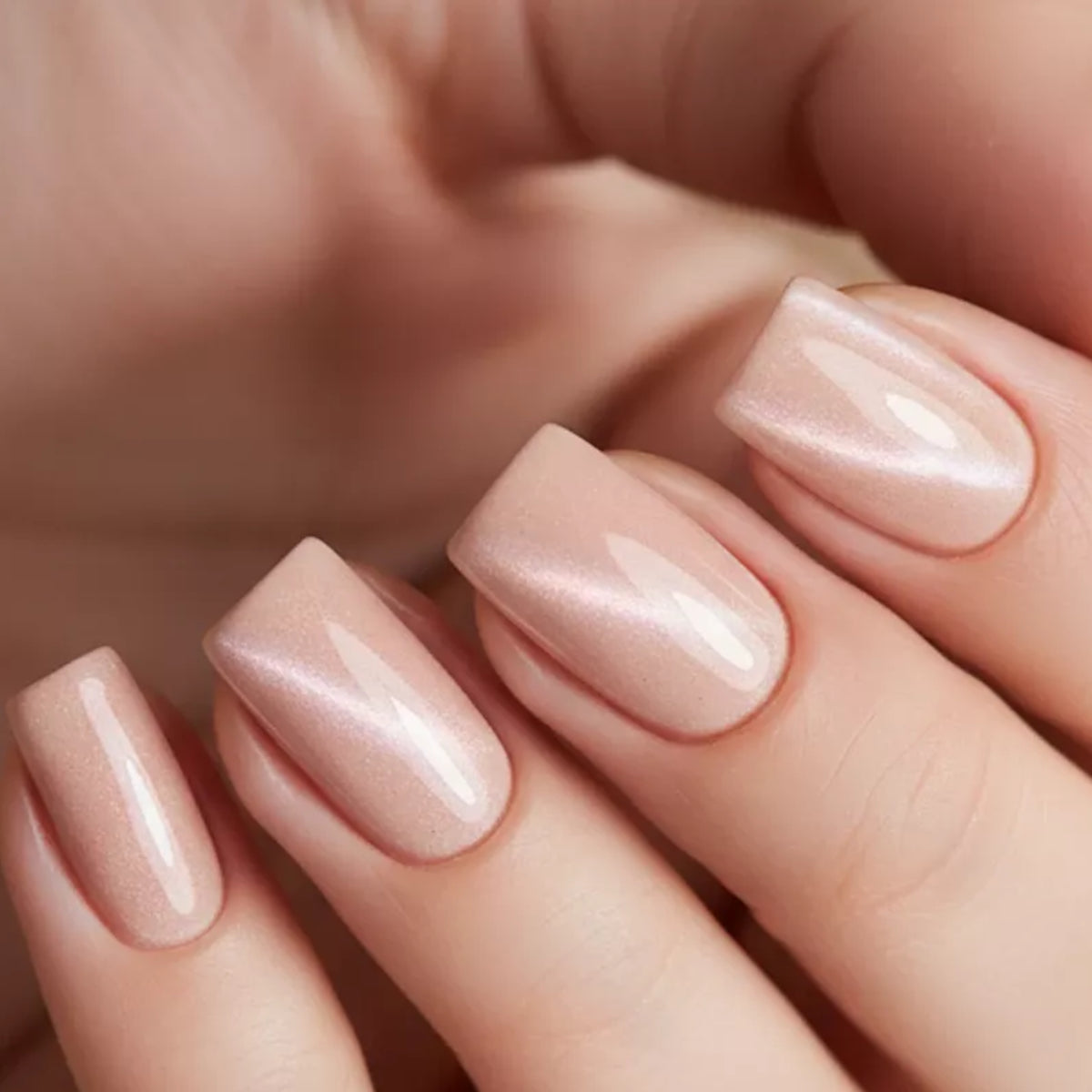 Victoria Vynn Gel Polish Color 448 Milky Latte - colour shown on manicured nails