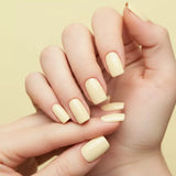 Victoria Vynn Gel Polish Color 452 Butter Cookie - colour shown on manicured nails