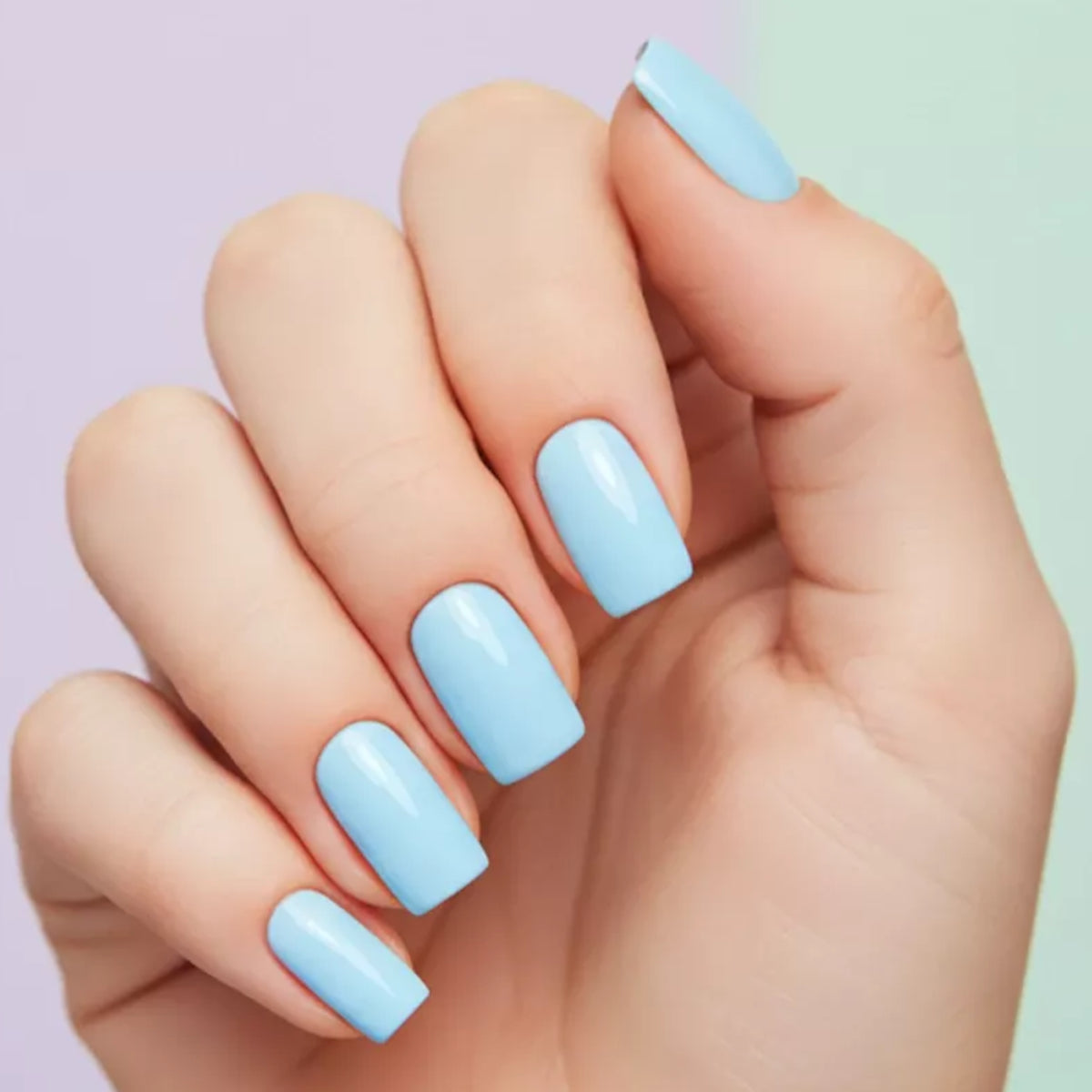 Victoria Vynn Gel Polish Color 455 Sky Candy - colour shown on manicured nails